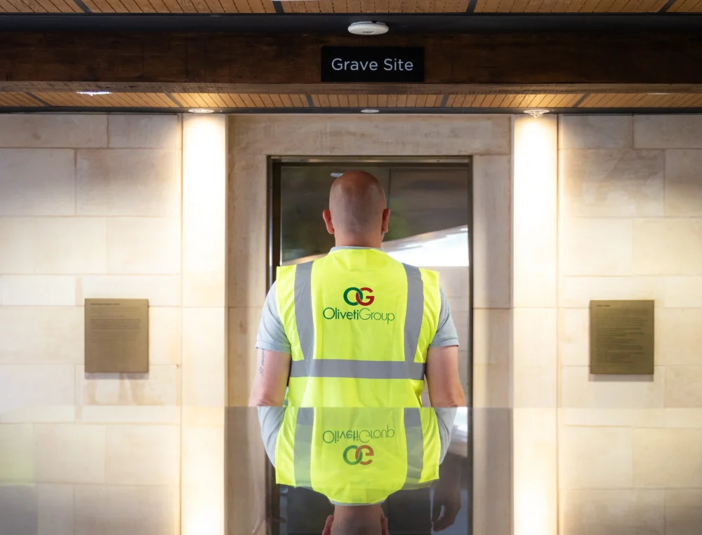 An Oliveti high-vis jacket